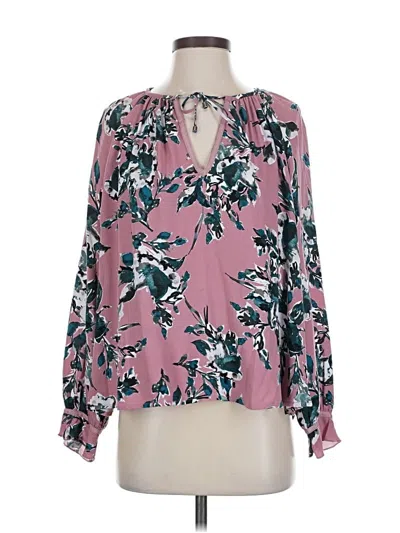 Pre-owned Splendid Long Sleeve Blouse In Pink