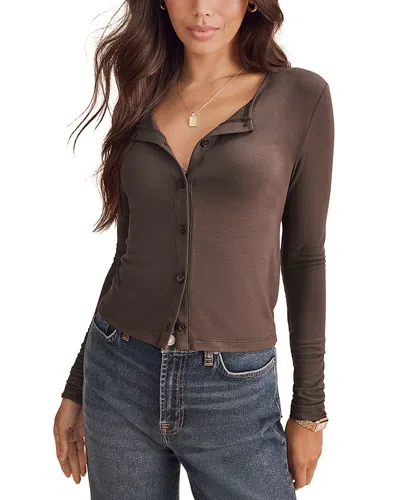 SPLENDID LONG SLEEVE BUTTON FRONT CARDIGAN
