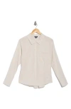 Splendid Long Sleeve Button-up Shirt In Neutral