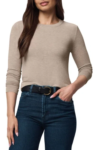 Splendid Long Sleeve Crewneck T-shirt In Brown