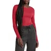 Splendid Long Sleeve Crewneck T-shirt In Holly