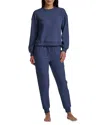 Splendid Long Sleeve Jogger Set In Blue