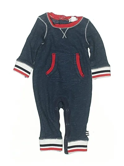 Pre-owned Splendid Babies' Long Sleeve Onesie In Blue