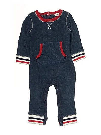 Pre-owned Splendid Babies' Long Sleeve Onesie In Blue