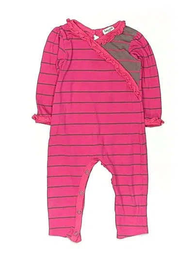 Pre-owned Splendid Babies' Long Sleeve Onesie In Pink