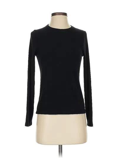 Pre-owned Splendid Long Sleeve T-shirt In Black