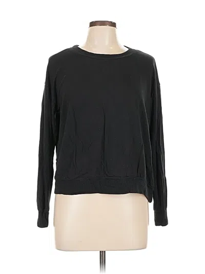 Pre-owned Splendid Long Sleeve T-shirt In Black