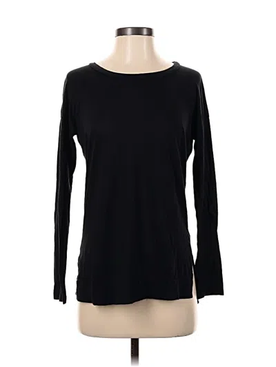 Pre-owned Splendid Long Sleeve T-shirt In Black