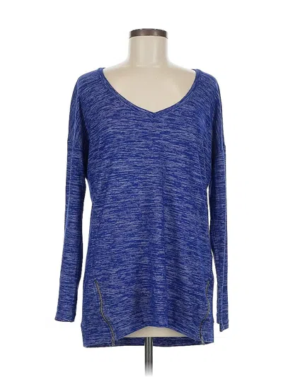 Pre-owned Splendid Long Sleeve T-shirt In Blue