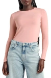Splendid Long Sleeve T-shirt In Canyon Rose