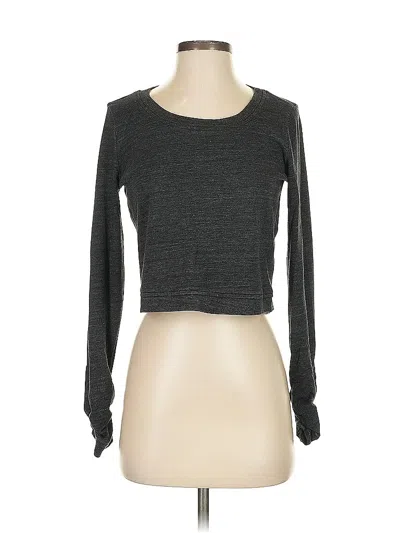 Pre-owned Splendid Long Sleeve T-shirt In Gray