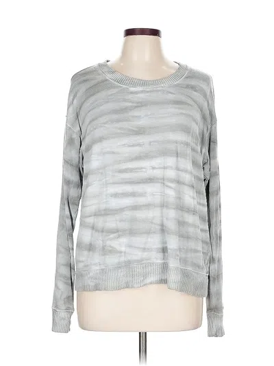 Pre-owned Splendid Long Sleeve T-shirt In Gray