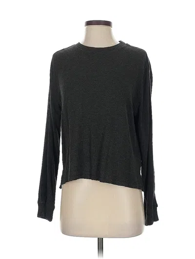 Pre-owned Splendid Long Sleeve T-shirt In Gray