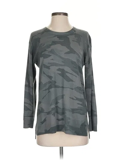 Pre-owned Splendid Long Sleeve T-shirt In Green