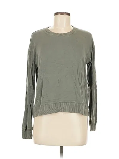 Pre-owned Splendid Long Sleeve T-shirt In Green