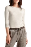 Splendid Long Sleeve T-shirt In Pale Oak Heather