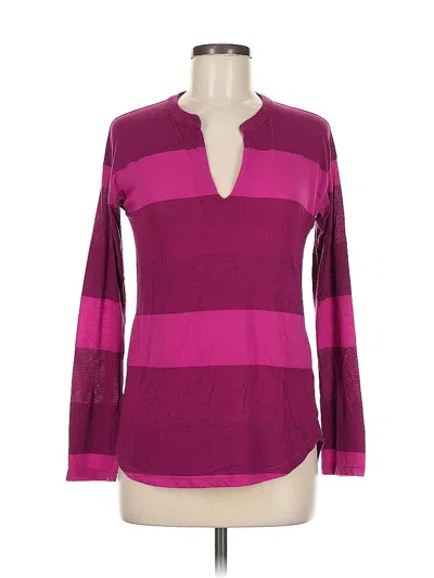 Pre-owned Splendid Long Sleeve T-shirt In Purple