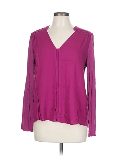 Pre-owned Splendid Long Sleeve T-shirt In Purple