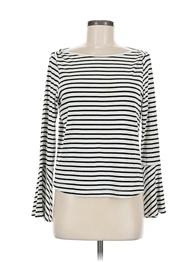 Pre-owned Splendid Long Sleeve T-shirt In White