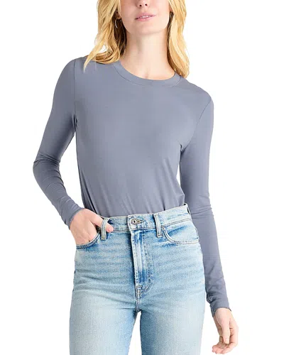 Splendid Long Sleeve Tee In Blue