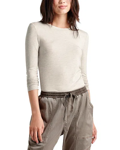 Splendid Long Sleeve Tee In Neutral