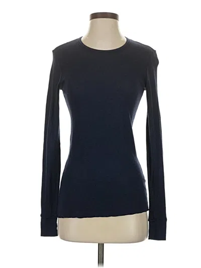 Pre-owned Splendid Long Sleeve Top Black Boatneck Tops