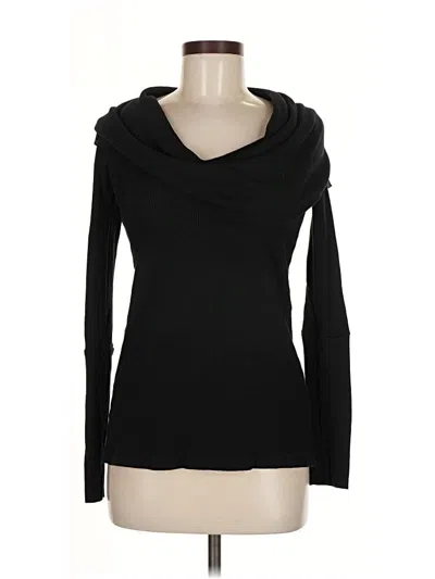 Pre-owned Splendid Long Sleeve Top Black Cowl Neck Tops
