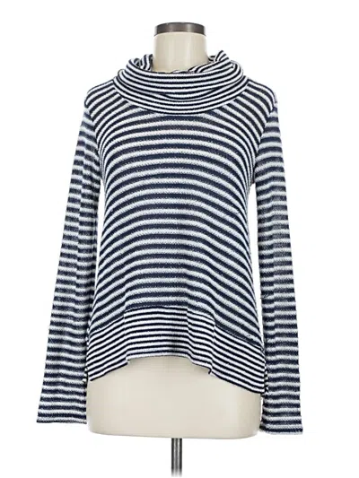 Pre-owned Splendid Long Sleeve Top Blue Turtleneck Tops