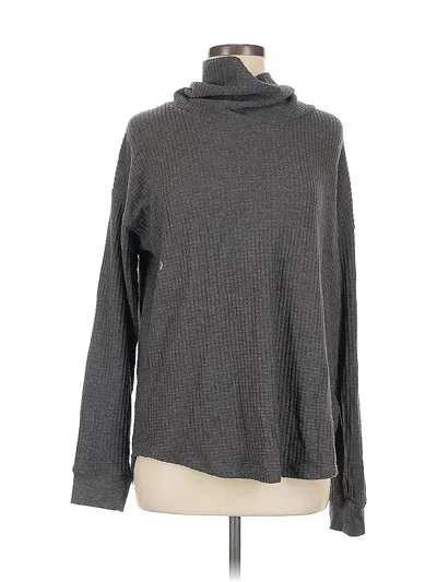Pre-owned Splendid Long Sleeve Top Gray Turtleneck Tops