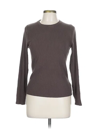 Pre-owned Splendid Long Sleeve Top Gray Turtleneck Tops