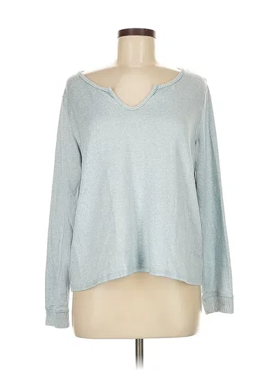 Pre-owned Splendid Long Sleeve Top Gray V Neck Tops