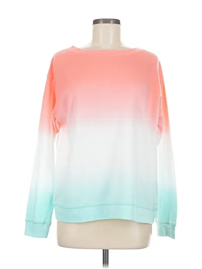 Pre-owned Splendid Long Sleeve Top Pink Boatneck Tops