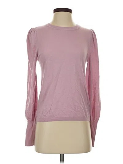 Pre-owned Splendid Long Sleeve Top Pink Boatneck Tops