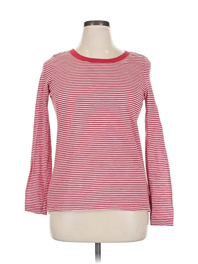 Pre-owned Splendid Long Sleeve Top Red Boatneck Tops