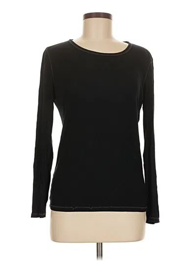 Pre-owned Splendid Long Sleeve T-shirt In Black