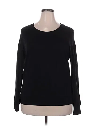 Pre-owned Splendid Long Sleeve T-shirt In Black