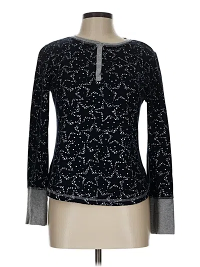 Pre-owned Splendid Long Sleeve T-shirt In Black