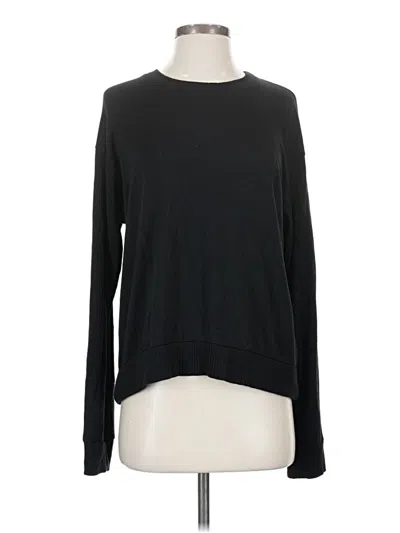 Pre-owned Splendid Long Sleeve T-shirt In Black