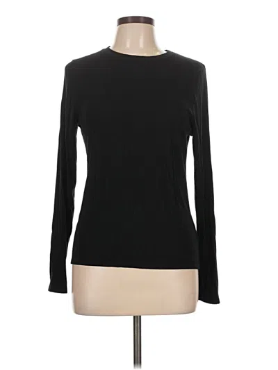 Pre-owned Splendid Long Sleeve T-shirt In Black