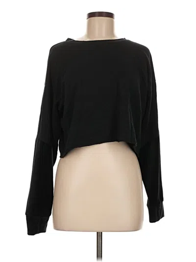 Pre-owned Splendid Long Sleeve T-shirt In Black