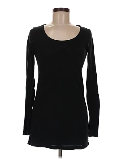 Pre-owned Splendid Long Sleeve T-shirt In Black