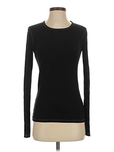 Pre-owned Splendid Long Sleeve T-shirt In Black