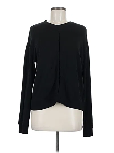 Pre-owned Splendid Long Sleeve T-shirt In Black