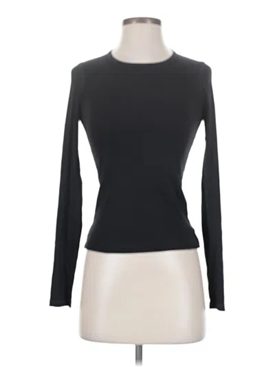 Pre-owned Splendid Long Sleeve T-shirt In Black
