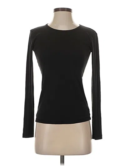 Pre-owned Splendid Long Sleeve T-shirt In Black