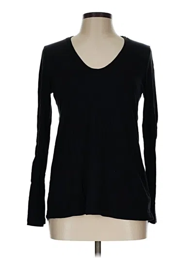 Pre-owned Splendid Long Sleeve T-shirt In Black