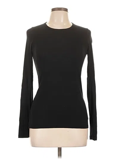 Pre-owned Splendid Long Sleeve T-shirt In Black