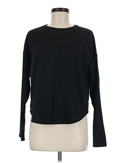 Pre-owned Splendid Long Sleeve T-shirt In Black