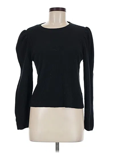 Pre-owned Splendid Long Sleeve T-shirt In Black