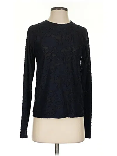 Pre-owned Splendid Long Sleeve T-shirt In Black